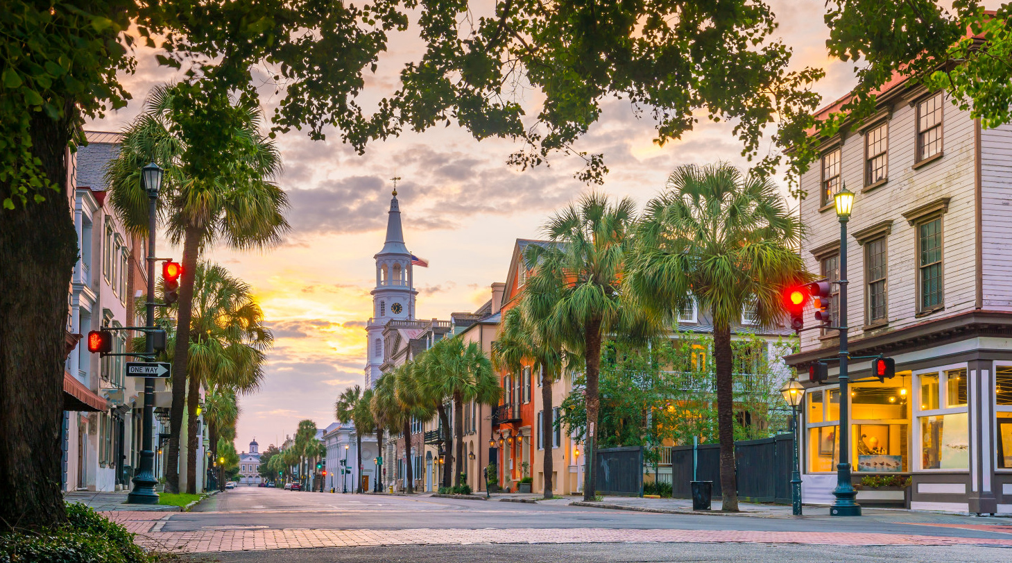 Broad Street in downtown Charleston, South Carolina